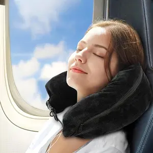 Travel Pillow Fills with Clothes Converts to Luggage, Cost-Effective Travel Essential for 3-Day Trips, Soft Velvet Neck Pillowcase Only