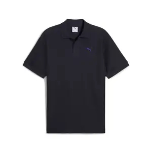 PUMA Mens Premium Essentials Relaxed Jacquard Shirt Casual Casual - Blue PUMA Mens Premium Essentials Relaxed Jacquard Shirt Casual Casual - Blue