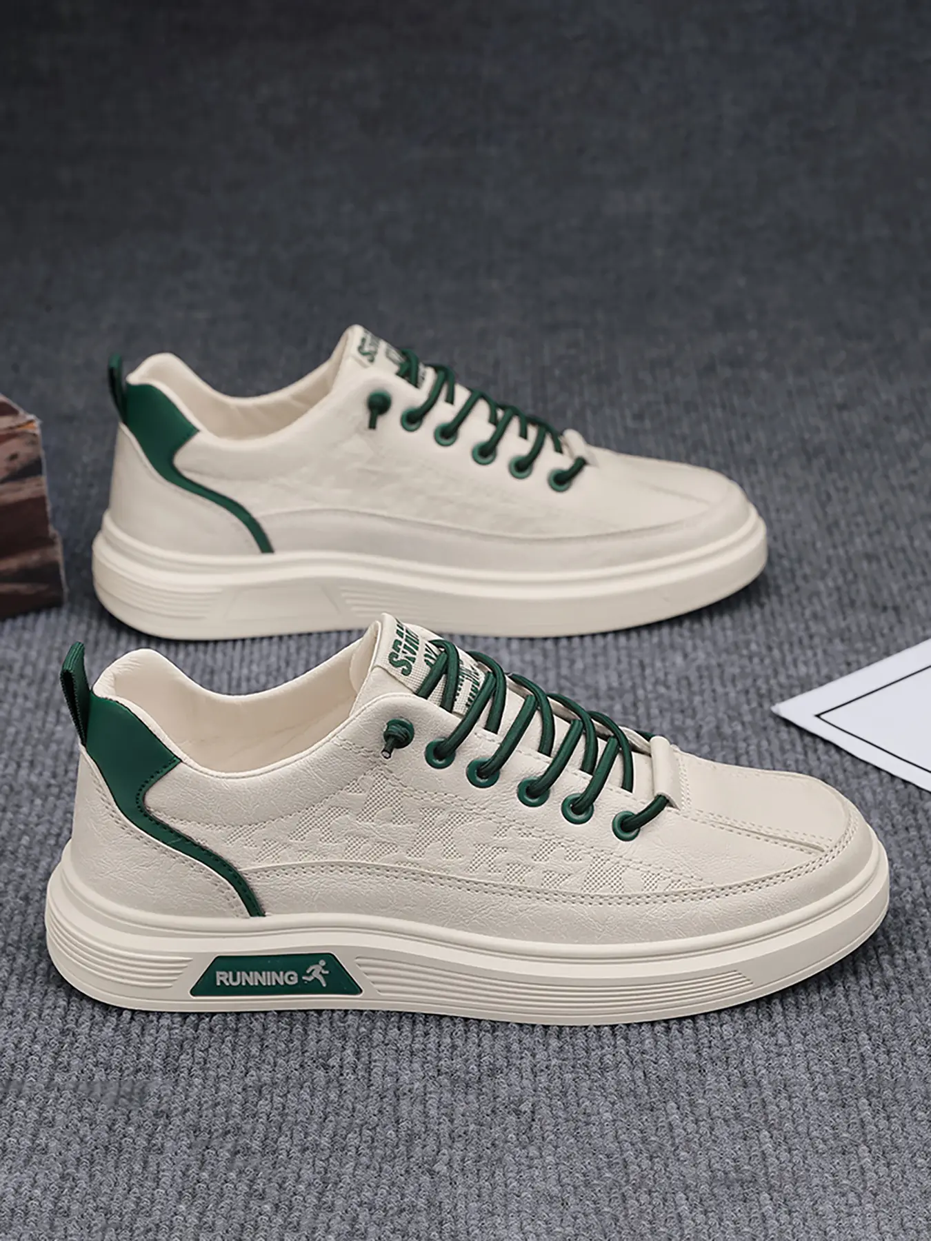 Men's Casual Lace Up Sneakers, Sports Shoes, Fashionable Comfortable Non-slip Sneakers for Outdoor Walking, Hiking, Jogging, All-match Commuter Shoes for Daily Wear