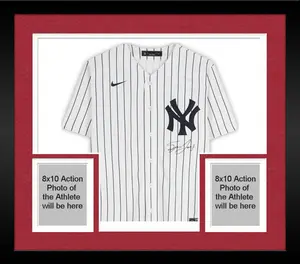 Framed Spencer Jones New York Yankees Autographed Nike Replica Jersey - Signed on Front - Fanatics Authentic Certified