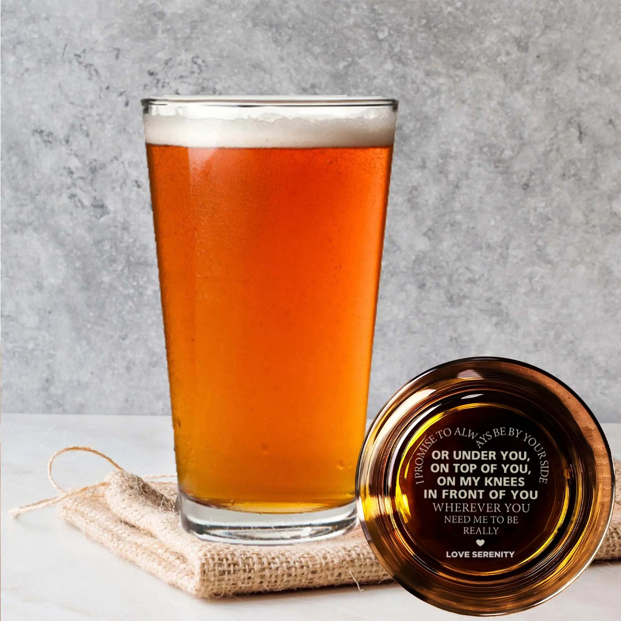 BEER GLASS 16oz
