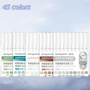 Acrylic Marker Pen (5 Boxes), Acrylic Paint Marker Pen, Acrylic Painting Pen, Art Drawing Pen, Art Supplies for Students, School Supplies