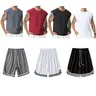 Men's 7-Piece Top & Shorts Transpirable Lightweight Activewear Set - Cool Dry Fit Gym Training Outfit with T-Shirts, Fitted Mesh Joggers, Vest for Running, Hiking Athleisure Sportswear, Top + Shorts Men's Sportswear Set, Transpirable Men's Sportswear Set
