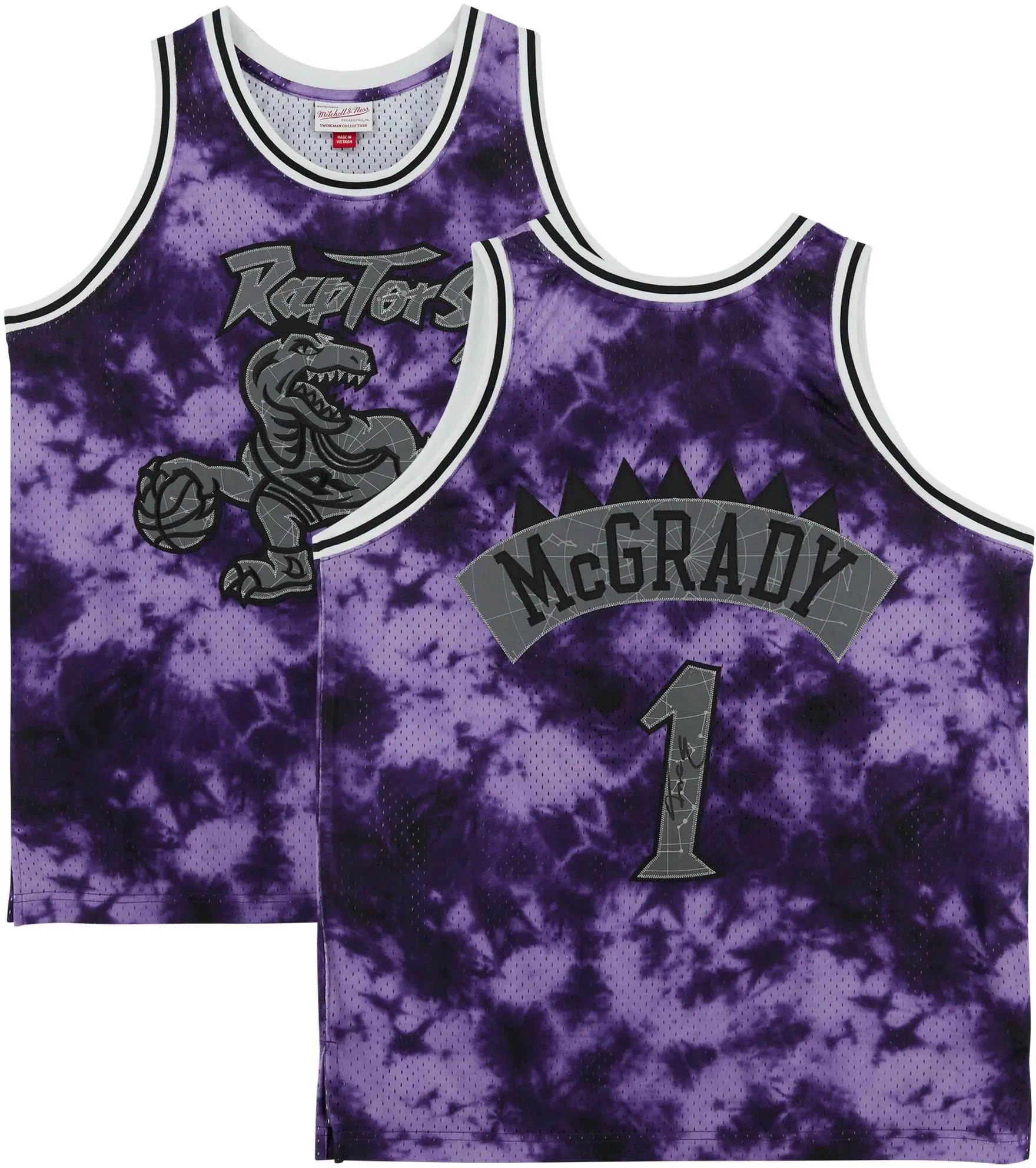 Tracy McGrady Toronto Raptors Autographed Purple Galaxy Mitchell & Ness 1998-1999 Swingman Jersey - Fanatics Authentic Certified