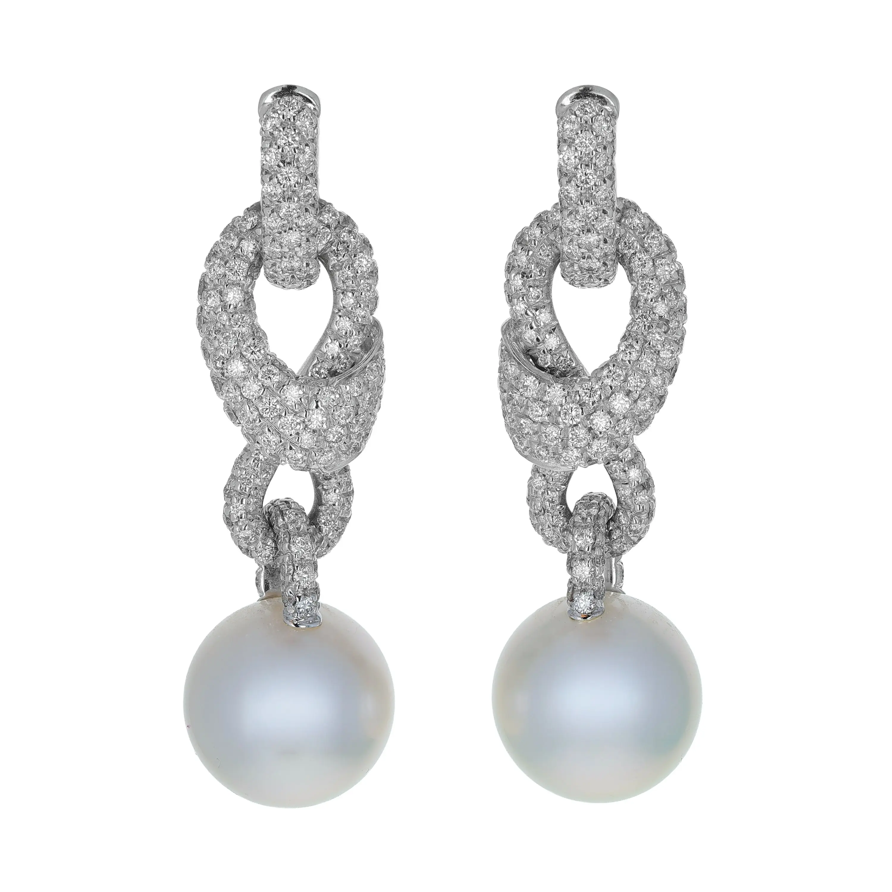 Pre-owned Mikimoto Desmos South Sea Pearl Earrings