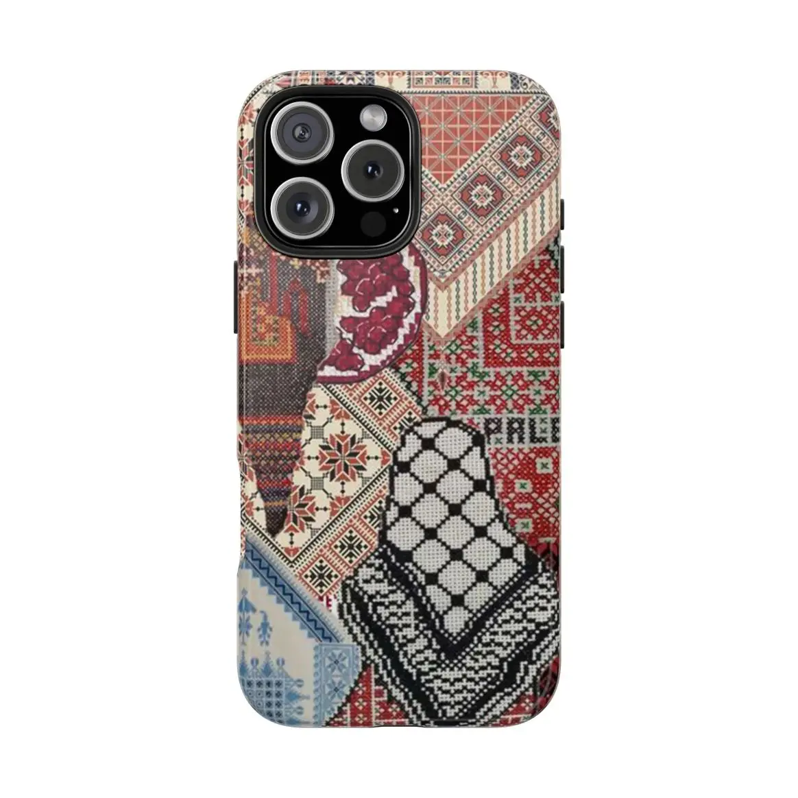Keffiyeh Phone Case, Palestinian Flag Art Palestine Phone Cover for iPhone 17 16 15 14 13 12 11 Pro Max, Samsung S25 S24