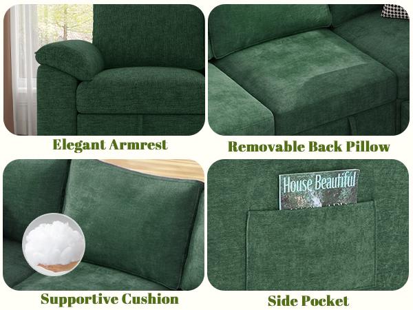【3-4 Packages】108 Inch Sectional Sleeper Sofa with Pull Out Bed, U Shaped 5/7 Seat Modular Sectional Sofa with Storage, Sectional Couches for Living Room, Cloud Modular Couch, Removable Sofa Cover#daybed 【3-4 Packages】108 Inch Sectional Sleeper Sofa with Pull Out Bed, U Shaped 5/7 Seat Modular Sectional Sofa with Storage, Sectional Couches for Living Room, Cloud Modular Couch, Removable Sofa Cover#daybed