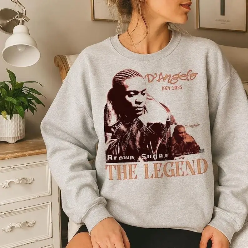[Sale off up to 50%]RIP D'angelo Sweatshirt, Brown Sugar Tour Tee, Michael Eugene Archer, Retro Rap Tee 90s Rnb 2000's Music, RIP Legend Music Shirt, streetwear graphic tee