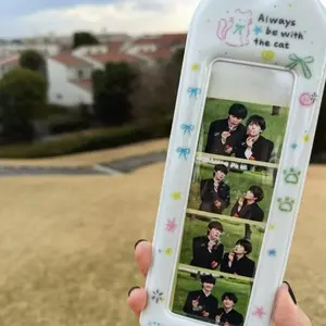 1pc Photo storage bag photo pendant photo card with pendant bookmark photo card holder