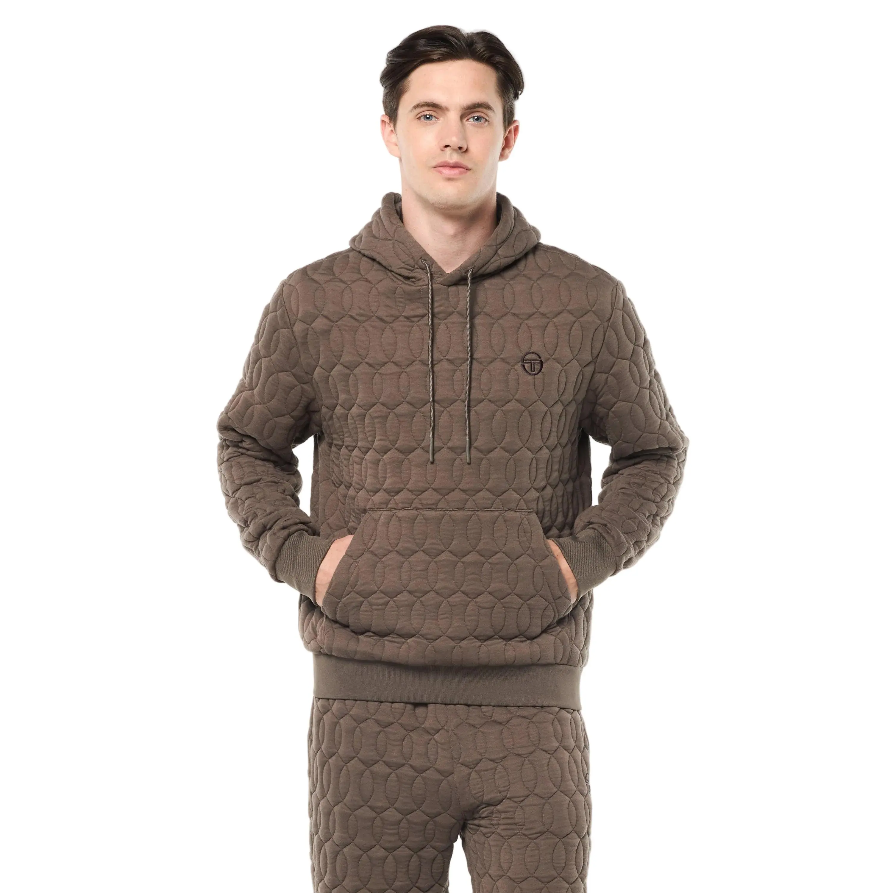 Aversa Quilted Hoodie- Morel