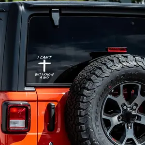 Waterproof Christian Car Decal Sticker- Jesus Cross Car Vinyl Decal Bumper Sticker, Universal Car Sticker for Car, Wall, Window, Weather Resistant, Vehicle Exterior Decoration for Bumper, Laptop, Sticker for Cars – Inspirational Faith