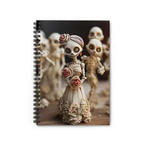 Skeleton Wedding Spiral Notebook, Dark Academia, Gothic Notebook, Goth, Junk Journal, Skull Notebook