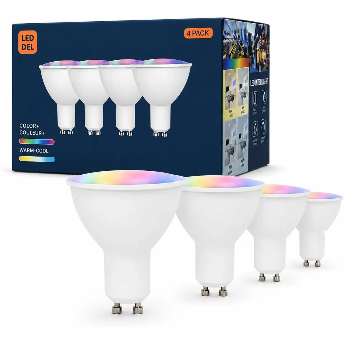 Tuya Zigbee Smart GU10 LED Light Bulbs 4 Pack