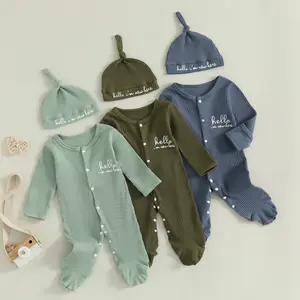 Newborn Baby Boy Clothes Hi I'm New Here Coming Home From Hospital Outfits Neutral  Romper