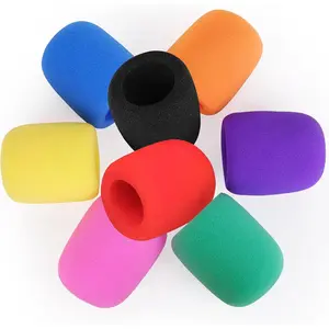 Colorful Microphone Cover Microphone Windscreen  Cover Top Grade 8 Pack