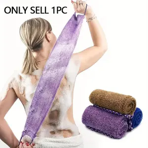 African Mesh Personal Bath Sponge with Rope Handle, Exfoliating Loofah for Men and Women, Suitable for Daily Use and Back Scrubbing, African Bath Sponges, Exfoliating Tool, African Net Sponge Exfoliating