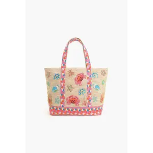 America & Beyond Crab Shell Embelished beach bag Tote