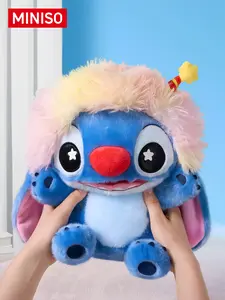 Disney Lilo & Stitch Sitting Plush Doll,Stitch Mischief Series 12" Sitting Plush Toy,Cute Hair Clown Stitch Stuffed Animal, Premium Kawaii Collection Doll, Soft Birthday & Holiday Gift for Kids, Teens & Disney Fans(1pc)Summerwins summerwins