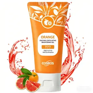 [Portable Travel Size]Orange Scented Exfoliator Clear Gel LF16-35 - Gentle Exfoliation for Face & Body, Deep Cleansing, Nourishing & Moisturizing, Suitable for All Skin Types