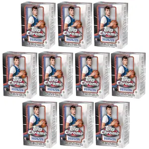 (10) 2025-26 Topps Chrome Basketball Blaster Boxes - PYT Break #1562
