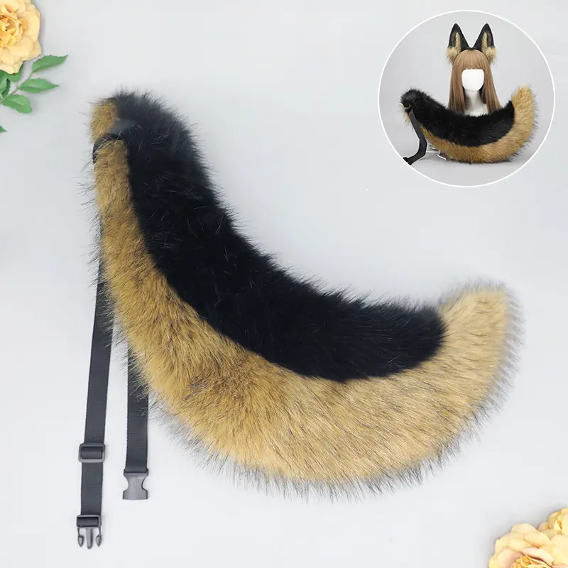 Black Wind Wolf Tail   Dog Wolf Hair