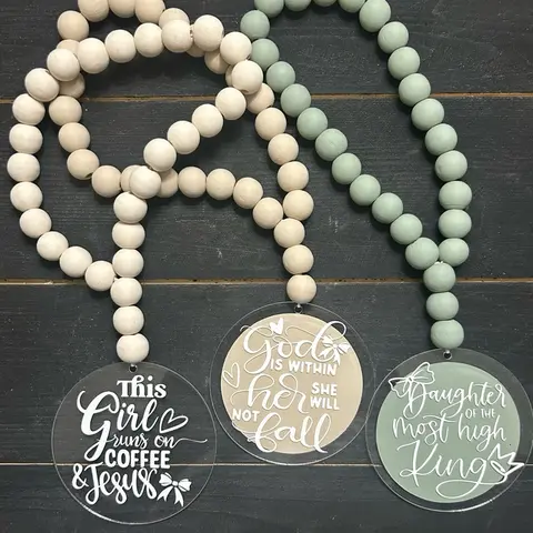 Daughter of the most high King car charm- Christian car accessories