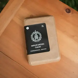 Ceremonial Cacao Block | 100% Pure Organic | Maya Moon Cacao Guatemala | Solid Block 1 Lb