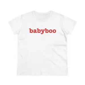 Babyboo YB Women's Midweight Cotton Tee Soft Breathable Fabric Cute Casual T-Shirt Stylish Gift for Her Unique Everyday Apparel Medium Fit Solid Colors