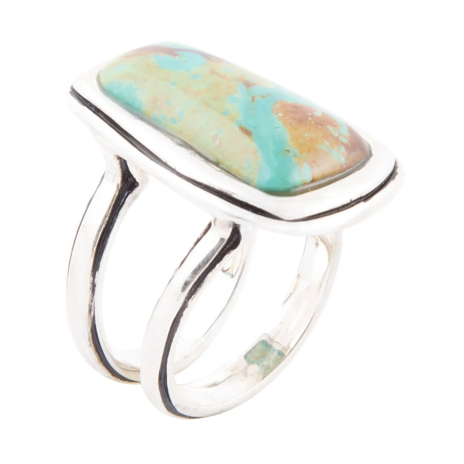 Barse Artisan Crafted Sterling Composite Turquoise Ring
