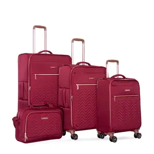 4-Piece Set (16/20/24/28) ,Softshell Suitcase Spinner Wheels Terylene Luggage Sets Carry On Suitcase Luggage Lightweight Durable Suitcase