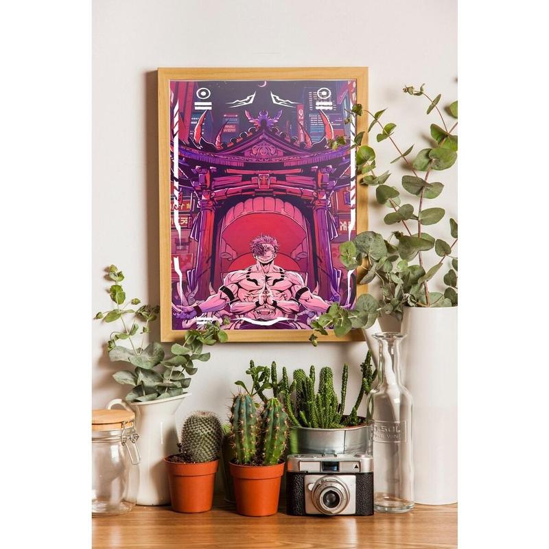 Jujutsu Kaisen Anime Poster Satoru Gojo, Manga Wall Art