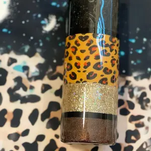 Cheetah print 20 oz skinny tumbler. Ombre tumbler.  Ready to ship tumbler skinny tumbler mom gift