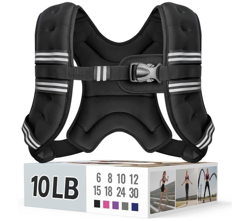 Weighted Vest for Women & Men with Reflective Stripe & Adjustable Buckle, Comfortable & Durable Vest for Walking, Running & Training