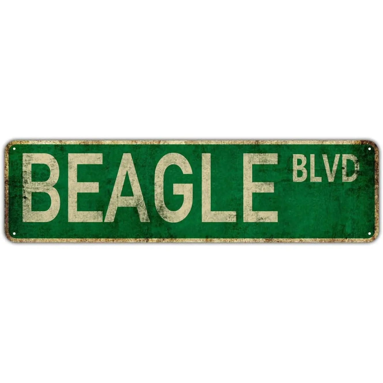 Vintage Tin Sign Beagle Blvd Sign Street Sign Retro Metal Sign for Home Bar Coffee Garden Indoor Ourdoor Decor 4"×16"