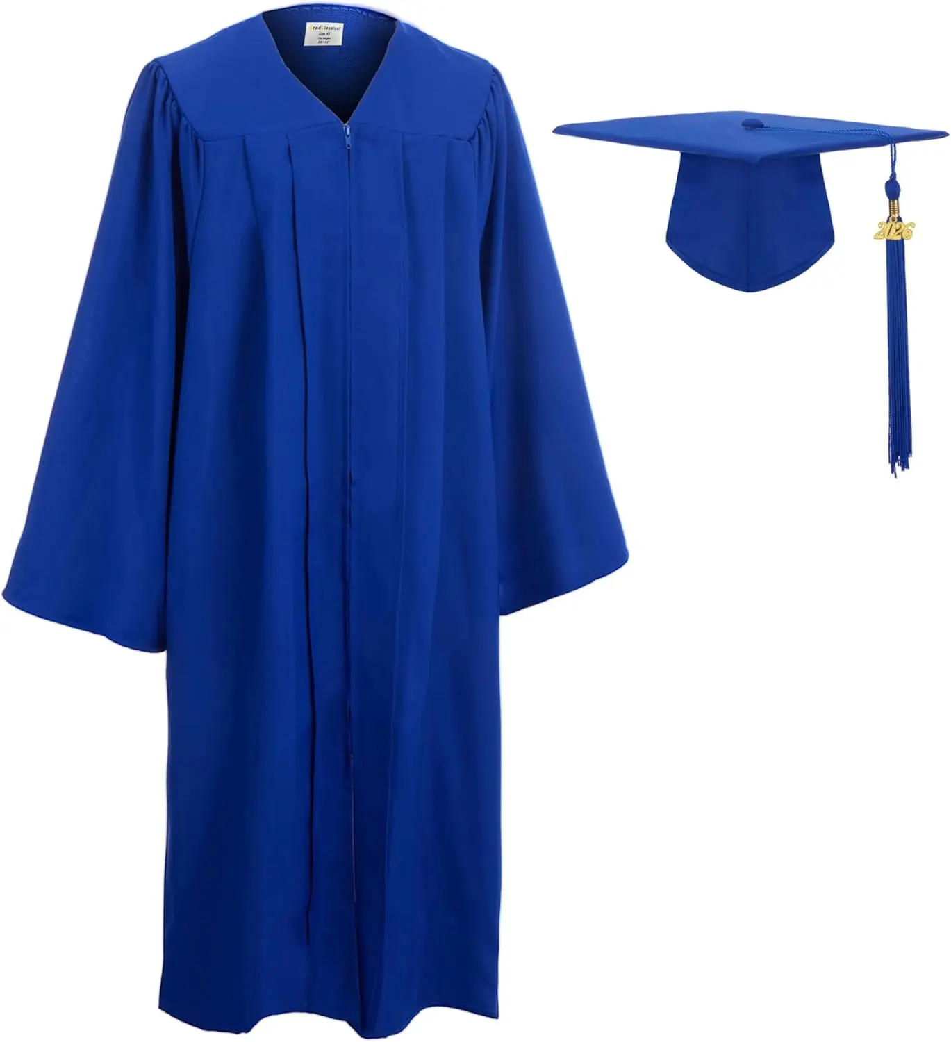 Matte Graduation Cap and Gown 2026 Set for High School and College Bachelor