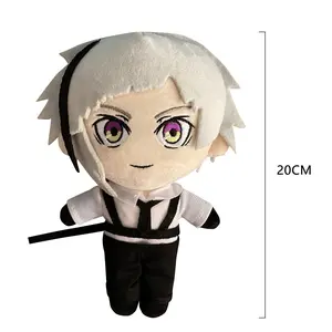 Anime Dazai Osamu Plush Doll Standing Version Oda Sakunosuke Akutagawa Ryunosuke Edgar Allan Poe Soft Stuffed Pillow Toy Gifts