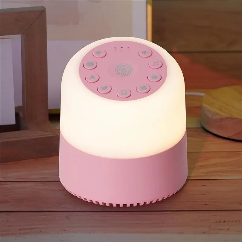 White Noise Machine with 32 Soothing Sounds, 9 Colors Night Lights, Auto-Off Timer, Adjustable Volume, Sleep Sound Machine for Babys, Kids, Adults