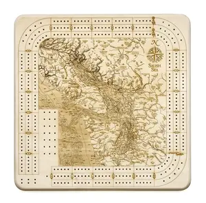 Salish Sea Cribbage Board