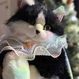 Product Review of 【TikTokShopBacktoSchool】Chongker Stylish Daypack Plush Cat Backpack - Realistic Stuffed Animal Fashion Accessory & Unique Gift for Cat Lovers - 1 Set Gift Wrap from M**g