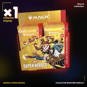 Magic: The Gathering Marvel Super Heroes - Collector Booster Display