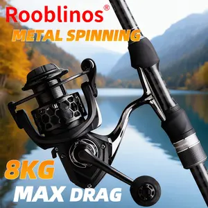 Rooblinos GTA3 High Performance Spinning Reel by Rooblinos, 17.5LBS Powerful Carbon Drag, Full Metal Gears, Waterproof Design, Saltwater Freshwater Compatible, Durable Smooth, Versatile for All Fishing Conditions, Fishing Tackle