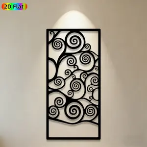 1pc Swirl Metal Wall Art, Dynamic Swirl Statue Mural, Ideal Gift for New Year, Christmas, Art Decor Enthusiasts, Rust-Resistant Metal Wall Decor Wall Sculptures, Perfect for Indoor Wall & Outdoor Fence, Creative Home & Garden Decor
