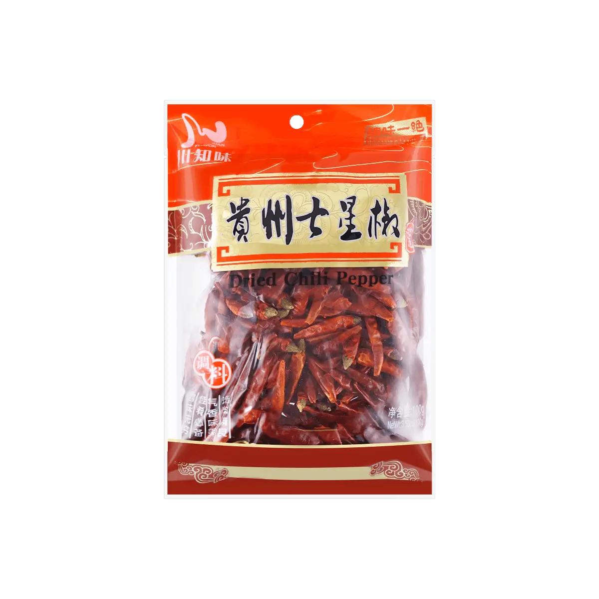 SZECHUAN FLAVOR Dried Guizhou 7 Star Chili Pepper, 3.52oz