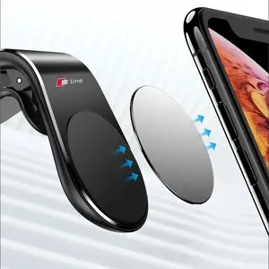 New Car Magnetic Phone Holder, Supports Multiple Models, Compatible with Audi Sline Tt Q2 Q3 Q5 Q7 Q8 A3 A4 A5 A6 A7 R8 B5 B6 B7 B8 C5 C6 C7 V8, Car Cellphone Mount