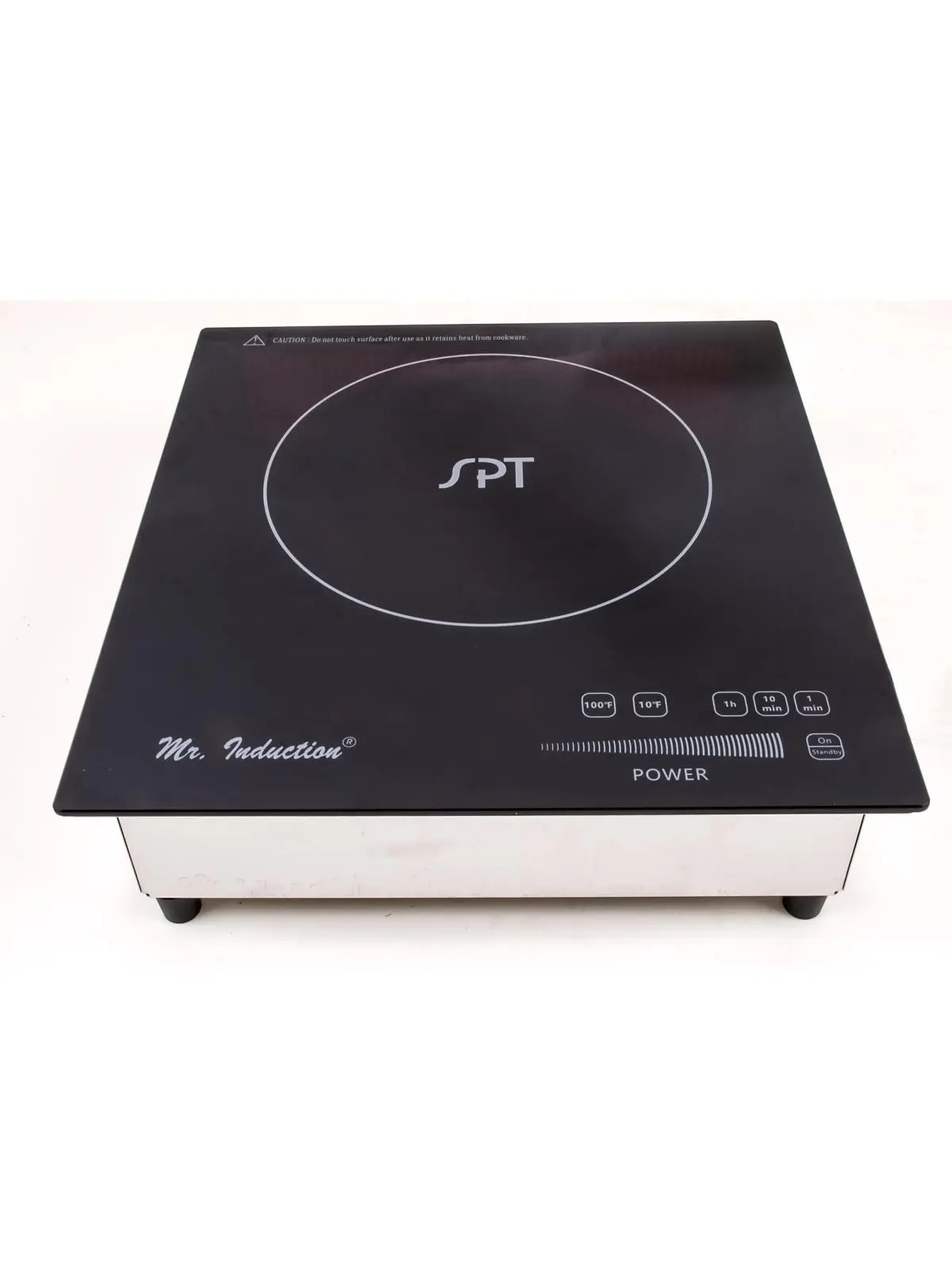 212 MAIN 1800-Watt Built-in Induction Cooktop, Black & Silver Glass Ceramic Flush Mount Hob for Commercial Kitchens with Pan Detection & Temperature Timer