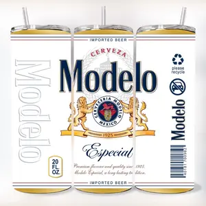 Modelo 20 oz Tumbler - BPA Free, stainless steel, Leak proof, durable, with clear lid