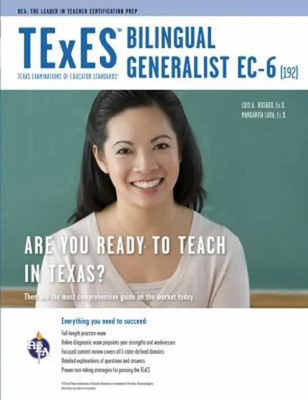 USED Book - TExES Bilingual Generalist EC-6 (192) Book + Online (TExES Teacher Certification Test Prep) by Dr. Luis A. Rosado Ed.D. (Paperback) - english