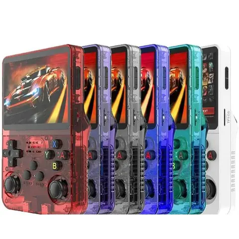 WUDS R36S Portable Handheld Retro Gaming Console - 3.5-inch IPS High-Resolution Display, 32+64G TF Card Slot, Expandable Memory, USB Plug-In, Protective Feature, Lightweight Compact Design, Sohochic Handheld Game Device
