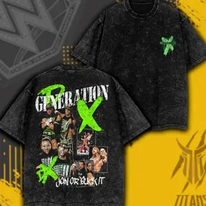 D-generation X style premium acid washed WWE tee, Wrestling lover tee, wrestling outfit, sports shirt, WWE tee, workout tshirt KEO HW0