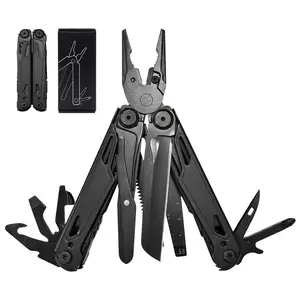 VerveWave 16-in-1 Multitools with Pocket Knife, Stainless Steel Self-locking Pliers, Multi Tool Survival Gear, EDC Knife with Pouch for Outdoor